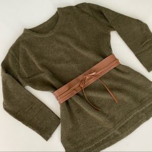 Angora Mix Tunic Sweater